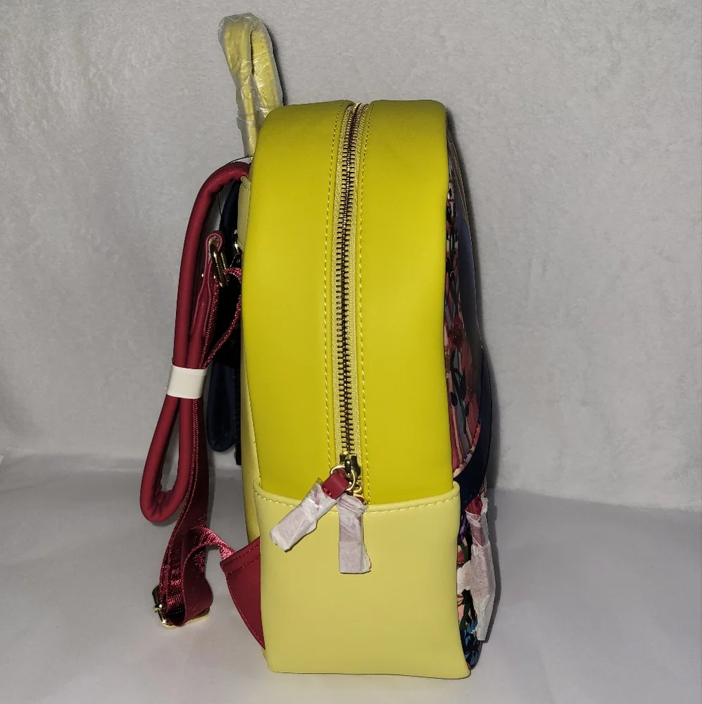 Loungefly Disney Beauty and the Beast Transformation Floral Mini Backpack